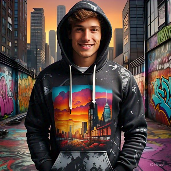 HOODIE CON ESTAMPADO CÁLIDO